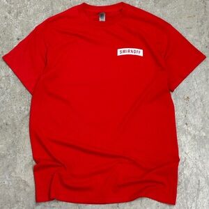 Large Smirnoff Logo T-Shirt Lightweight Alcohol Lover Streetwear